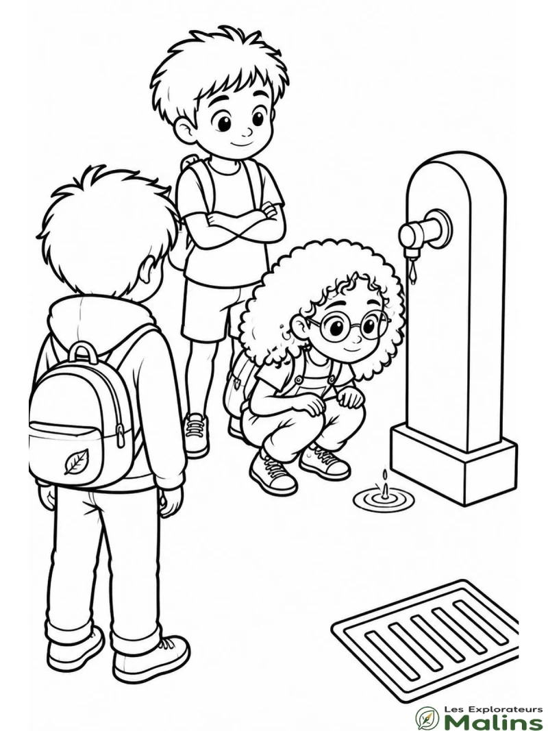 Coloriage Livre mission ecolo les explorateurs malins a imprimer à imprimer