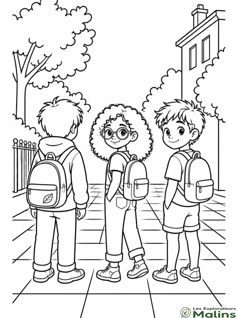 Coloriage Livre mission ecolo les explorateurs malins enfant à imprimer