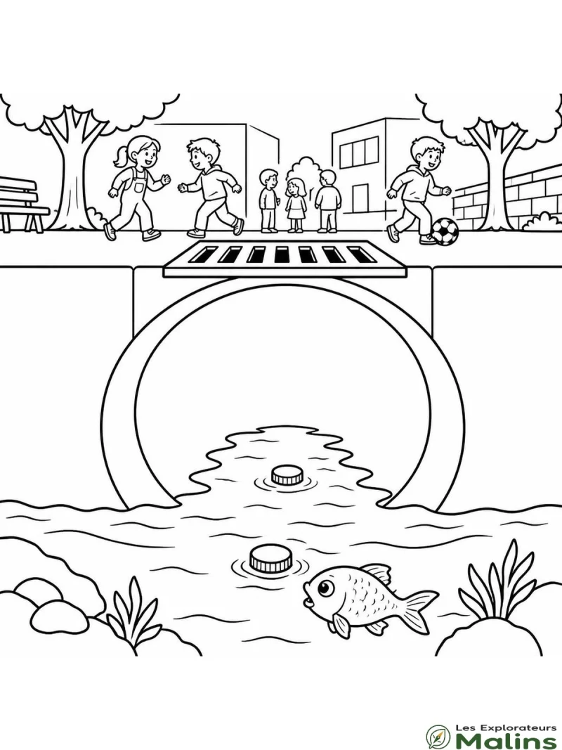 Coloriage Livre mission ecolo les explorateurs malins facile et gratuit à imprimer