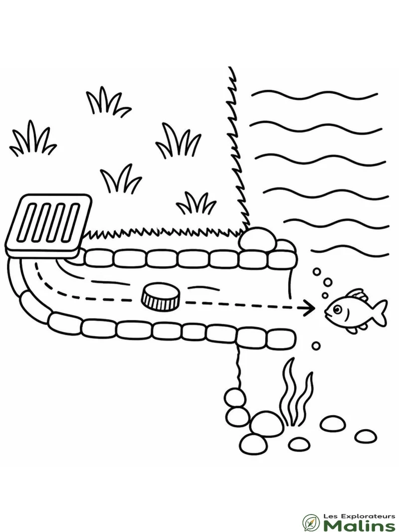 Coloriage Livre mission ecolo les explorateurs malins maternelle à imprimer
