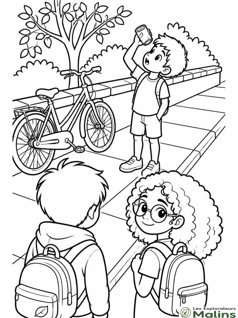 Dessin Livre mission ecolo les explorateurs malins a imprimer gratuit à imprimer