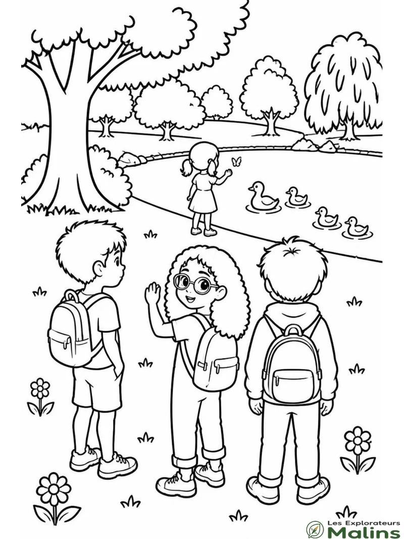 Dessin Livre mission ecolo les explorateurs malins enfant à imprimer