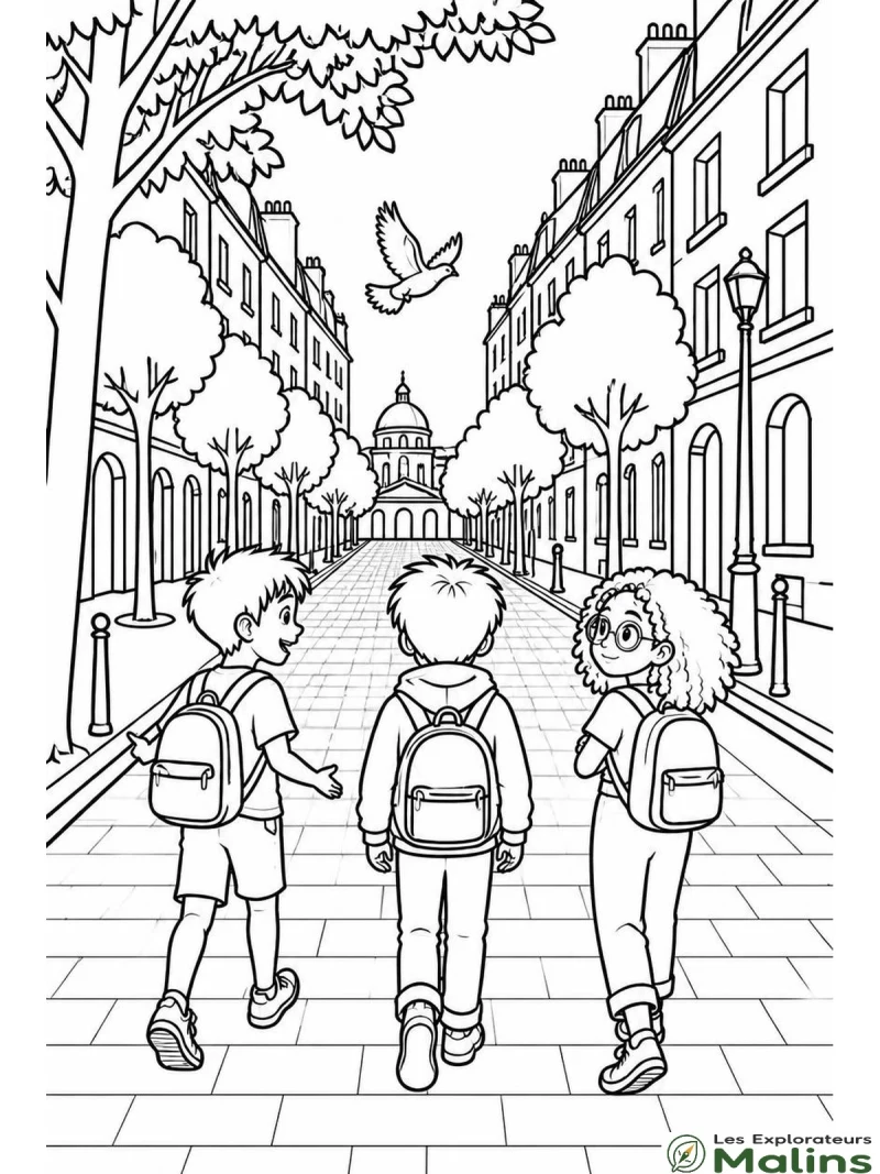 Dessin Livre mission ecolo les explorateurs malins simple à imprimer