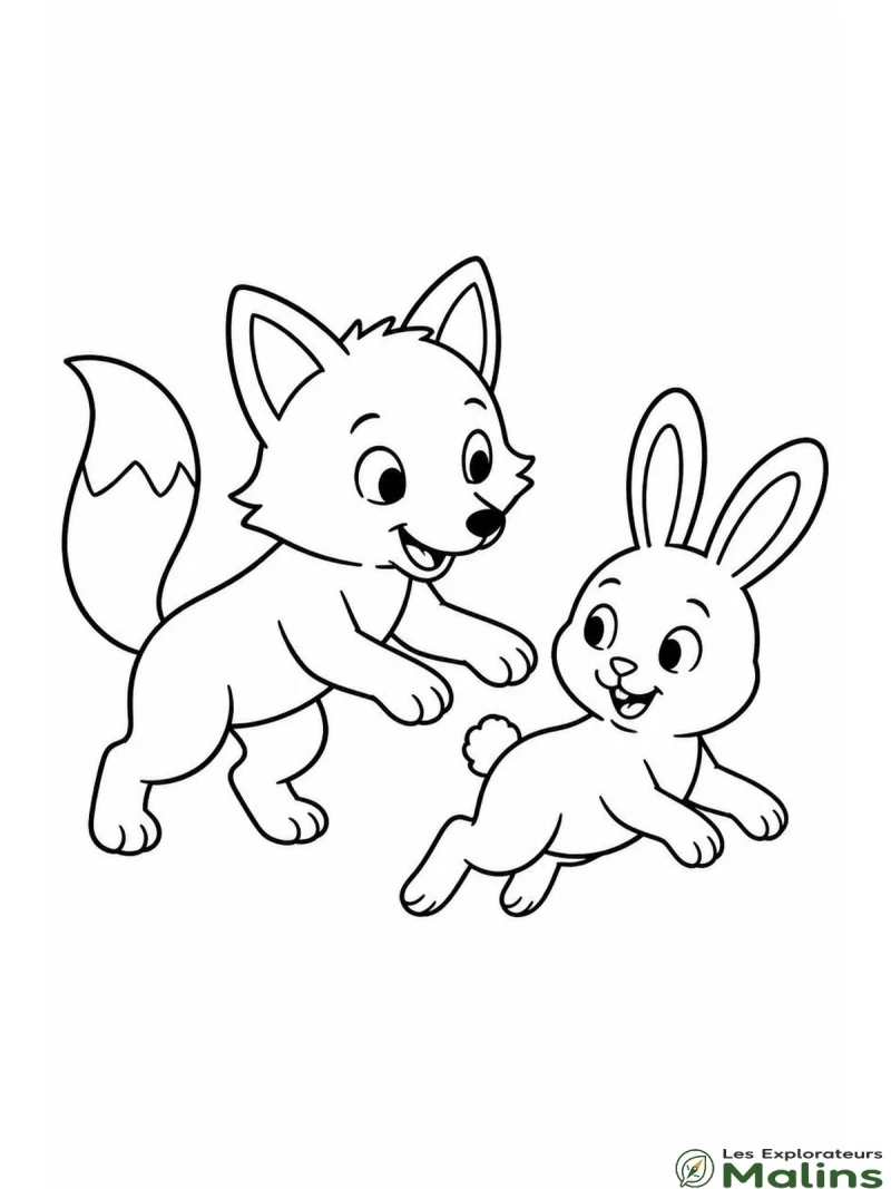 Dessin renard à imprimer
