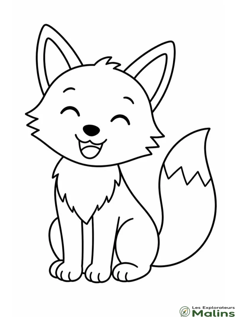 Dessin renard a imprimer gratuit à imprimer