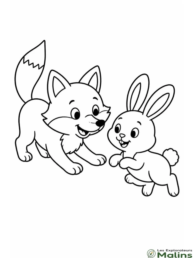 Dessin renard gratuit à imprimer